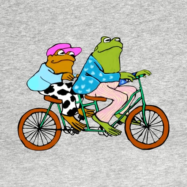 Best Friends Frog and Toad Ride A Bike by BanyakMau